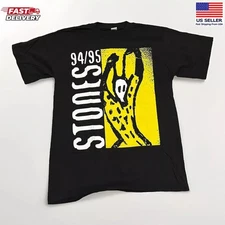 Vintage The Rolling Stones 1994-95 Voodoo Lounge Tour T-Shirt New Gildan 2 Sides