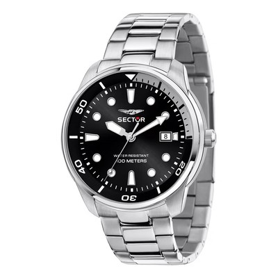 Orologio SECTOR uomo Oversize datario acciaio / nero R3253102028
