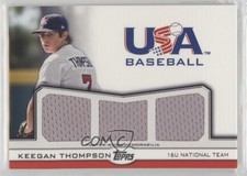 2011 Topps USA Baseball Team Triple Relics 34/240 Keegan Thompson #TR-KT 0o9