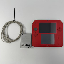 Nintendo 2DS FTR-001 Red Handheld Console Portable Gaming System w/ Charger