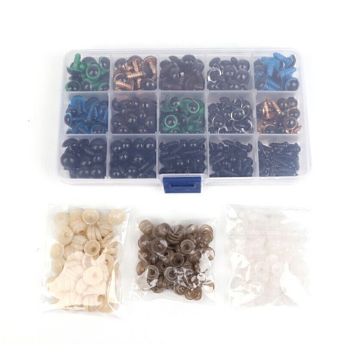 264PCS/Set 6-12mm Plastic Bear Doll Eye with Washers DIY Toy Making Accessories - Picture 3 of 7