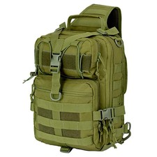 15L Tactical Sling Backpack MOLLE Shoulder Bag Outdoor Hiking Travel Daypack EDC