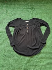 Free People We the Free Sweater Women's XS Black Long Sleeve Boho Oversized