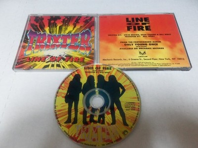 TRIXTER   LINE OF FIRE    PROMO  SINGLE  cd   RARE   1990