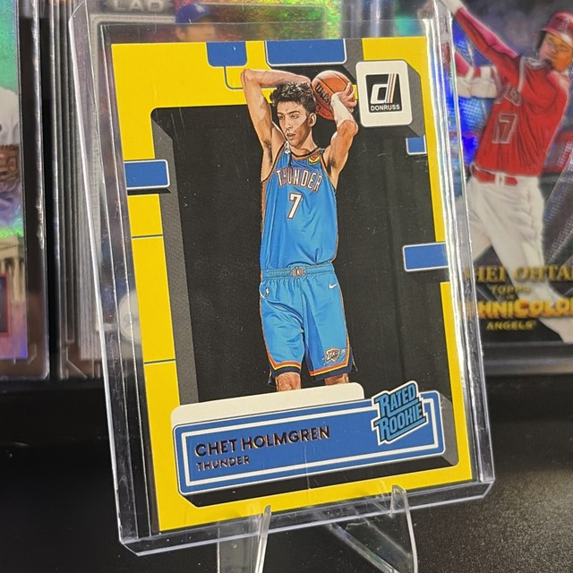 Panini 2022-23 Donruss Rated Rookie Yellow Flood Chet Holmgren #202 Thunder🏀