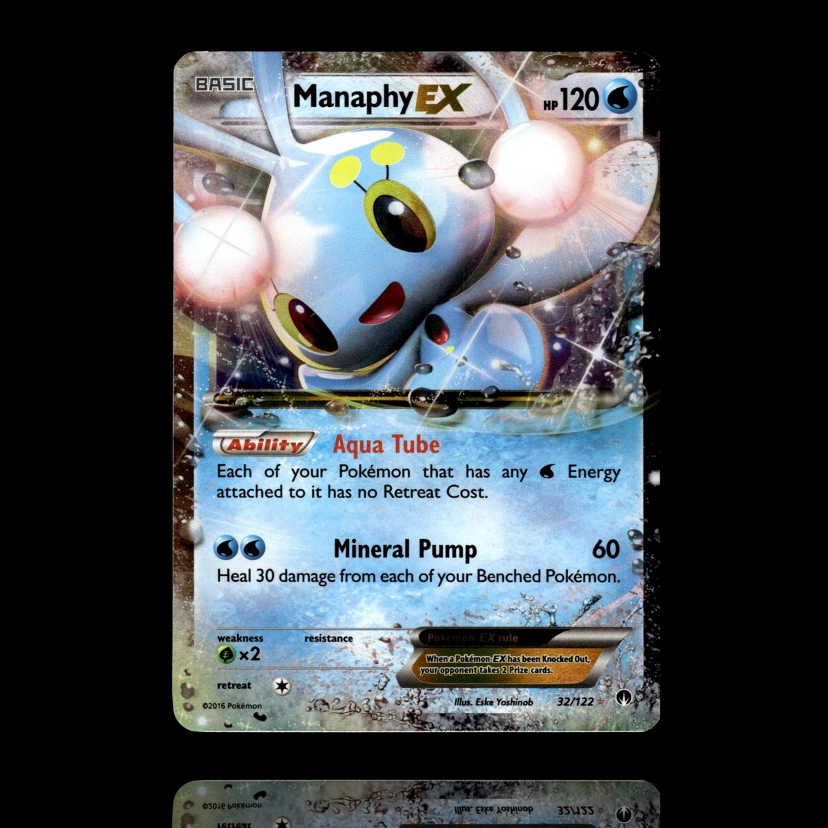 manaphy ex pokemon card value 2016 Pokemon: MANAPHY EX 116/122 - [XY Breakpoint Set] - Full Art - Mint -  PSA 9