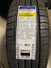 2 New 225 55 17 Goodyear Efficient Grip Performance Summer Tires