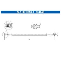 Bremsschlauch Hinten Rechts FüR Skoda Yeti 5L 1.8 2.0 09 Bis 17 ATE BLR Cmxa