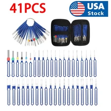 41Pcs Terminal Removal Tool Kit Electrical Wire Connector Pin Ejector Extractor