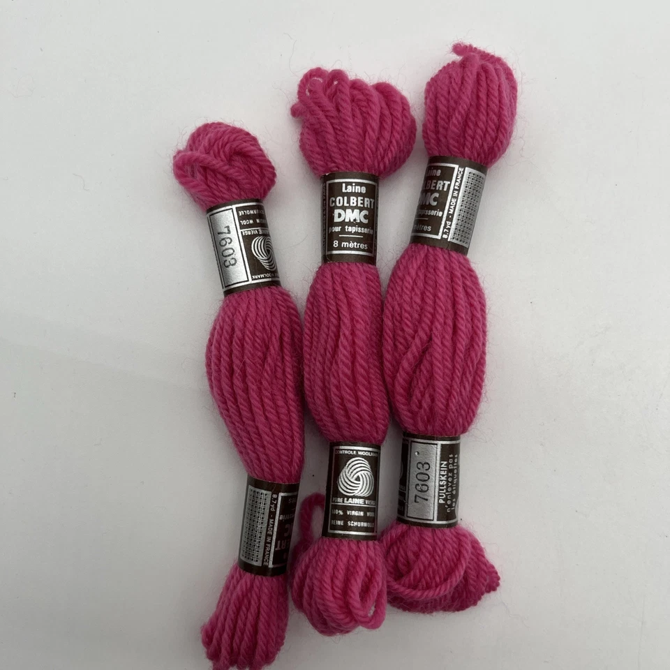 DMC Laine Colbert 18 Skeins Virgin Wool Yarn Crewel Needlepoint Various Colors - Image 3 of 4