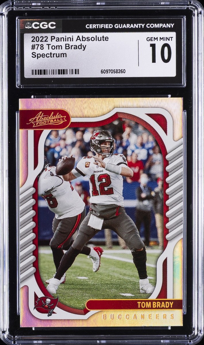 2022 PANINI ABSOLUTE SPECTRUM #78 TOM BRADY CGC 10 GEM MINT | eBay