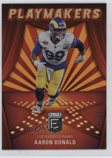 2022 Panini Donruss Elite Playmakers Orange 24/25 Aaron Donald #PM-20 1s6