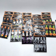 Halloween Decorative Clothespins Bulk Set 136 Pieces Multicolor Spooky