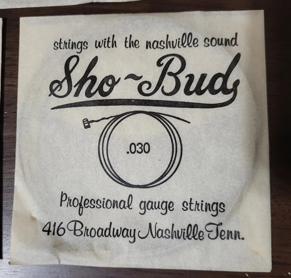 Lote Coleccionable de Cuerda de Guitarra Pedal Steel, Shobud, Emmons, Marlen y Bill Lawre Foto 4 de 4