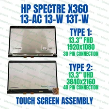 907334-001 FHD HP Spectre X360 13-W023DX LCD Touch Screen Assembly 13.3"