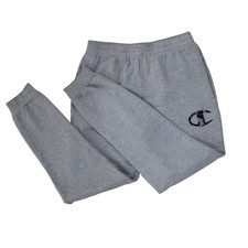 Champion Gray Jogger Sweatpants Youth Large Elastic Waist Tapered Leg