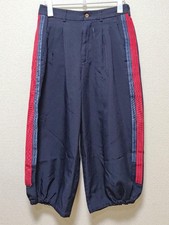 COMME des GARCONS HOMME Navy Wide/Sarouel Pants Stripe Accent Used