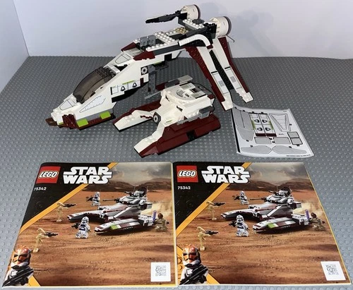 Lego 75342 Star Wars Republic Fighter Tank Lot Of 2 Sets Alternate Build Carrier