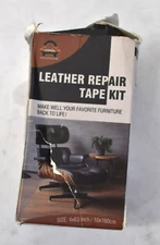 OAZ Leather Repair Kit For Furniture 4" x 63" Leather Adhesive For Sofa Khaki