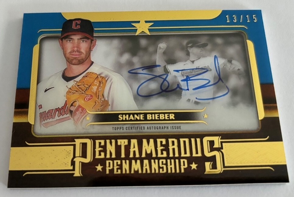 シェーン・ビーバー Shane Bieber topps 25シリミルボングランド