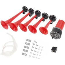 12V 125Db Chrome Dukes Hazzards Dixie Land Musical Air Horn 5 Trumpet Car Van