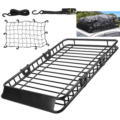 63x39x6.3in Universal Roof Rack Cargo Carrier Car Top Luggage