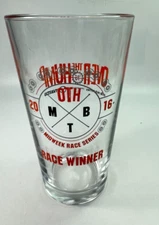 Over The Hump Pint Glass Midweek Race Series 16oz 2016 Race Winner Cup B21