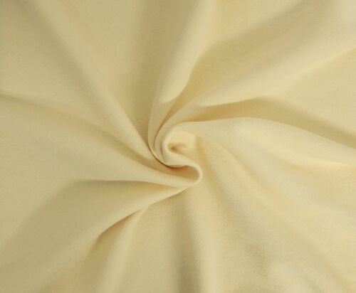 Cotton French Terry Knit Fabric by Yard Banana Yellow 410GSM MATCHING RIB  2/24 - Picture 1 of 8