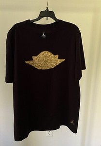 black and gold air jordan shirt