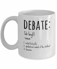 Debate Team Funny Word Quote Debater Teacher Team Definition Ceramic Gift Mug