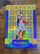 2015-16 Excalibur Crusade Gold Victor Oladipo #d /199 Blue Prizm Color Match SP
