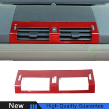 For Land Rover Defender 20-24 Red Dry Carbon Fiber Central Air Outlet Vent Cover