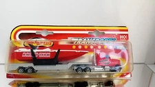 Majorette Super Movers 600 Series Racing Team Truck + Racing Boat Mint On Bli...