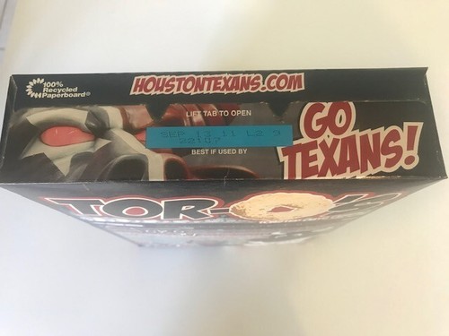 Sports memorabilia Houston Texans Tor-O's Cereal - Picture 3 of 3