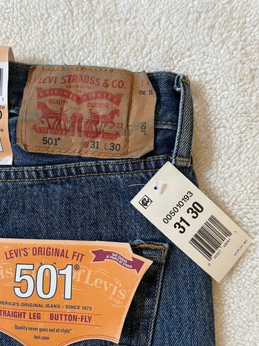 Levi's Men's 501 Original Fit Jean 100% Cotton Button Fly 2008 31x30 - Picture 20 of 24