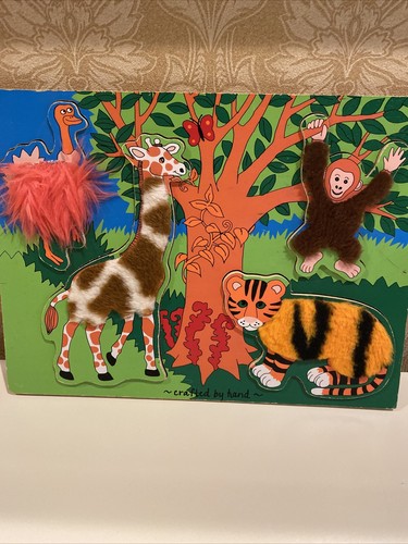 Vintage Melissa and Doug Fuzzy Puzzle 