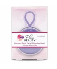 Plum Beauty Compact  Sonic Facial Cleansing Brush - 1ct Rechargeable 3 Speeds