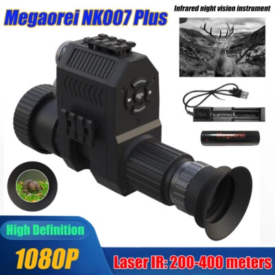 MARKENLOS Megaorei NK007PLUS Nachtsichtgerät für Optisch Sichtteleskop Jagd kamera 1080P
