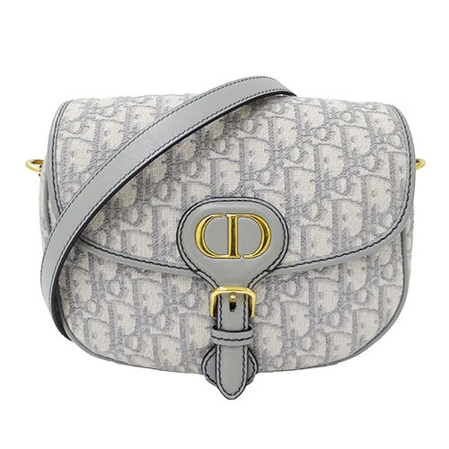 SAC BANDOULIÈRE FEMME AUTHENTIQUE CHRISTIAN DIOR OBLIQUE JACQUARD MOYEN BOBBY GRIS F/S