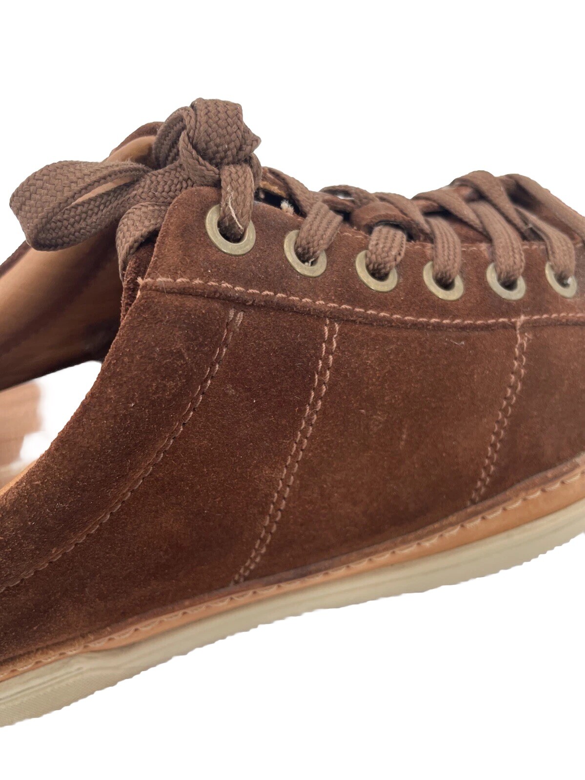 SAOLA Sneakers Allen Edmonds Porter City Uomo Marrone Scamosciato Casual Derby 10 D