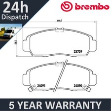 Fits Honda Civic 2000-2016 FR-V 2005- Brembo Front Brake Pads Set