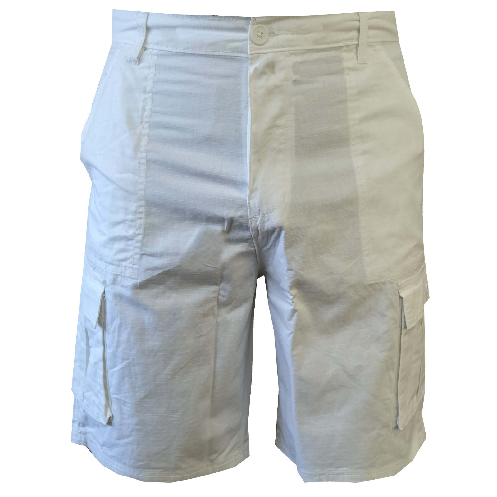 Mens Cotton Cargo Shorts 6 Pockets Casual Summer Half Pants Knee Length
