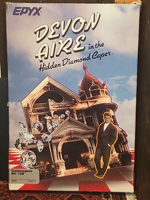 Devon Aire in the Hidden Diamond Caper Commodore 64 C64 Game Untested