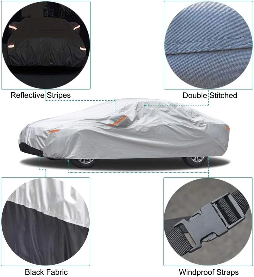 Cubierta de coche SUV completa impermeable exterior lluvia protector UV polvo para Mazda CX-5 2023 Foto 4 de 4