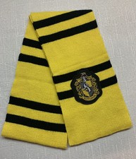 Harry Potter Movie Hufflepuff 60" Knit Scarf Wizarding World Costume Accessory