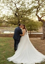 Wedding dress size 12, beautiful worn once  ,then pro cleaned,stored immediately