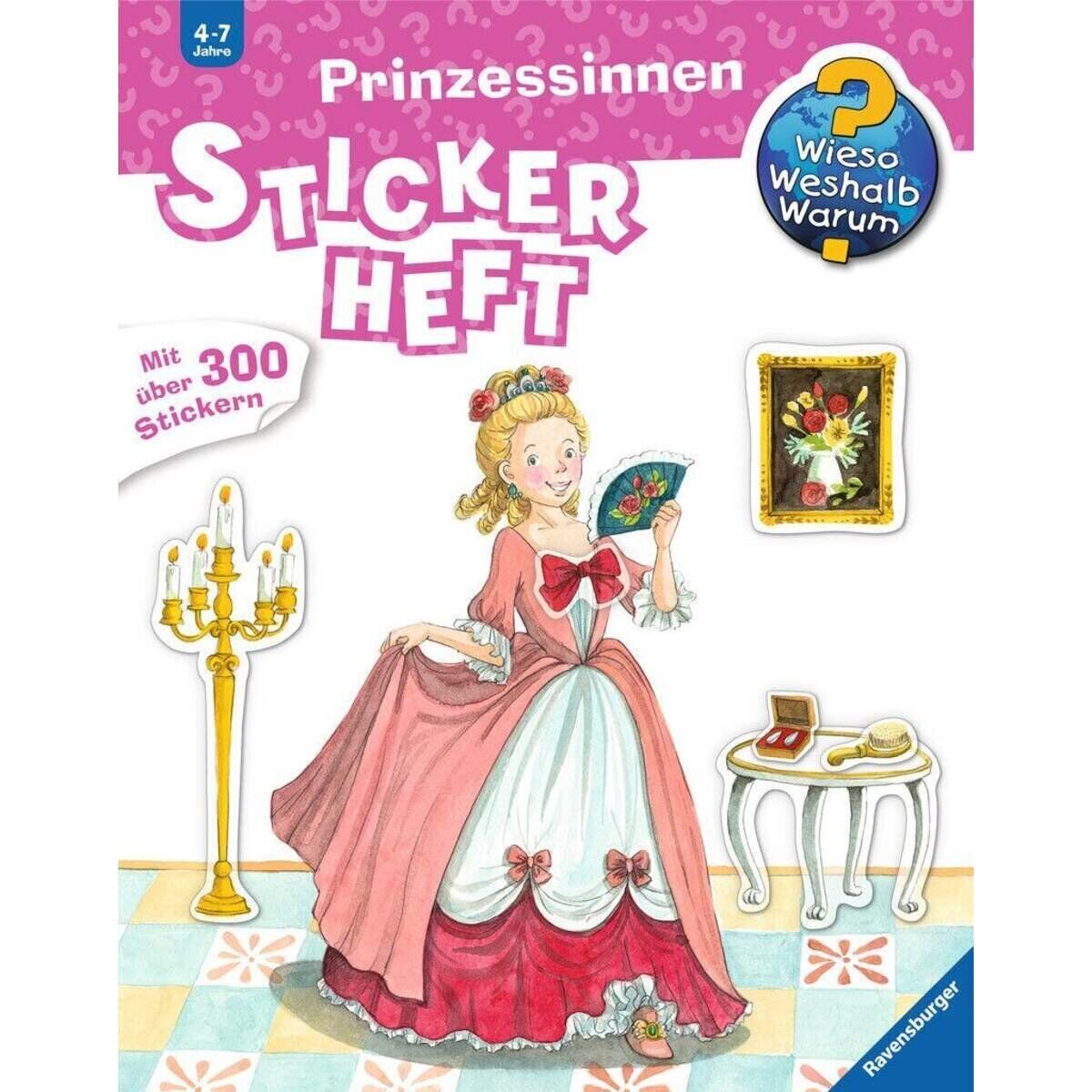 Thumbnail - Ravensburger Wieso? Weshalb? Warum? Stickerheft Prinzessinen