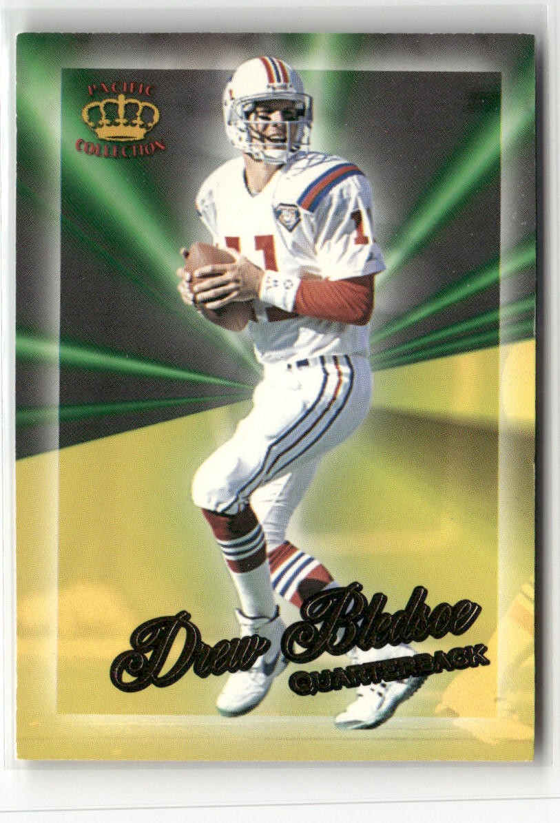 1994 PACIFIC TRIPLE FOLDERS #25 DREW BLEDSOE ROOKIES AND STARS PATRIOTS
