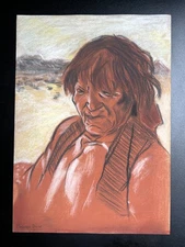 Maynard Dixon Drawing on paper (Handmade) signed and stamped mixed media.