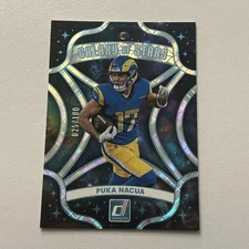 2025 Donruss Football Puka Nacua Galaxy Of Stars  #10 Rams numbered 25/100 
